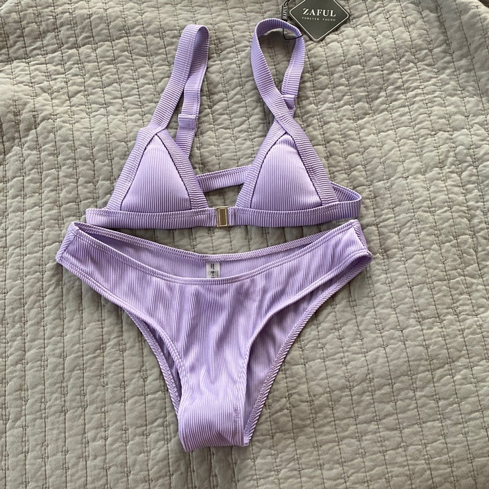 Purple swimsuit